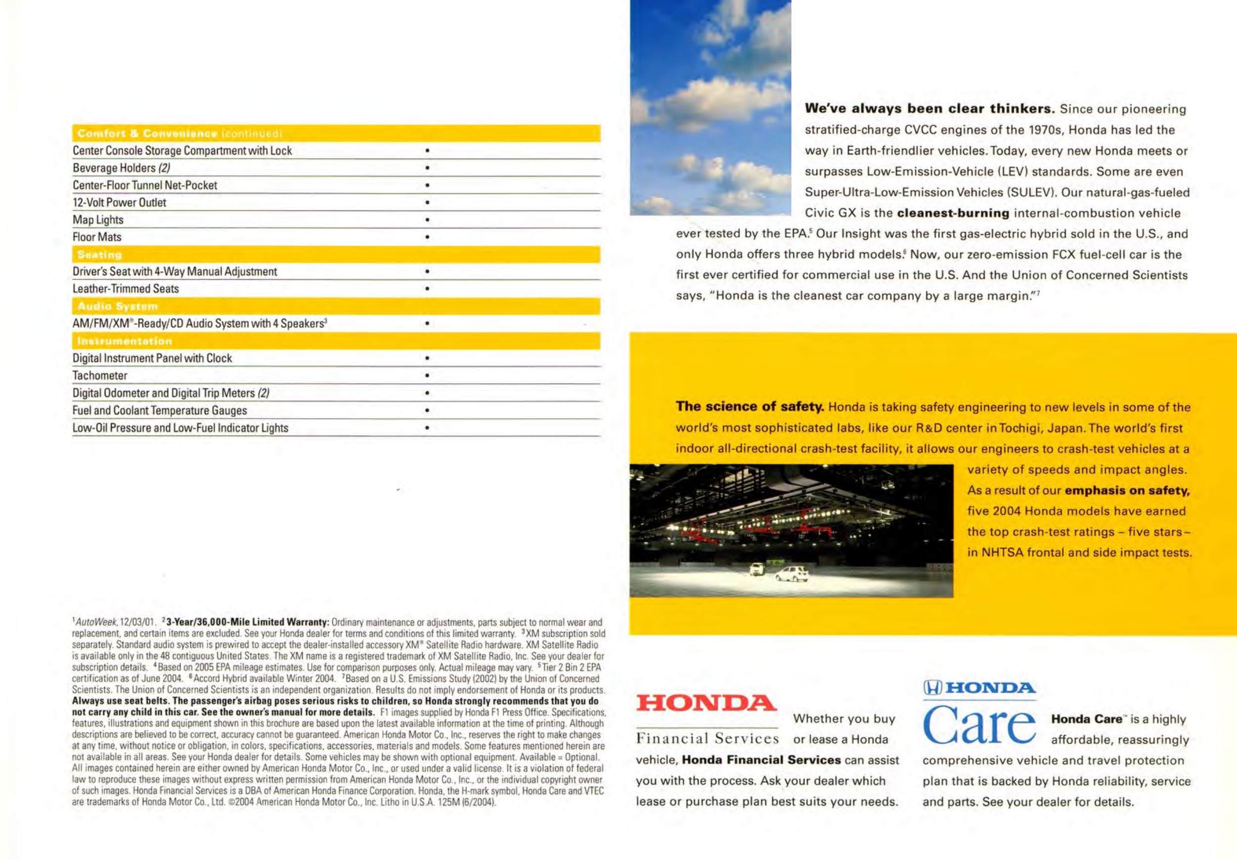 2005 Honda S2000 Brochure Page 18